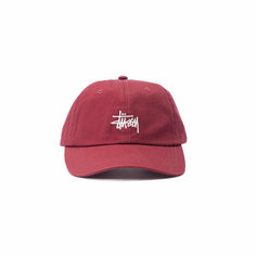 Бейсболка Stussy Basic Stock Low Pro Cap для мужчин и женщин, размер ONE SIZE, burgundy