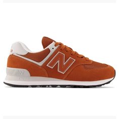 Кроссовки New Balance 574, размер 8 US, оранжевый