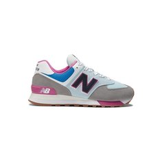 Кроссовки New Balance 574, размер 8 US, серый/голубой