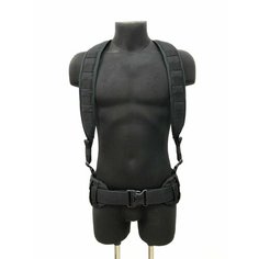 Подтяжки Ганза для мужчин, размер one size, черный Ganza