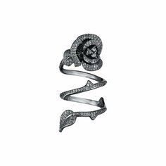 Кольцо переплетенное caviar jewellery, фианит, размер 17, черный/серый