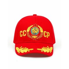 Бейсболка для мужчин, размер 56-60, red Нет бренда