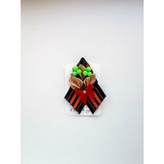 Брошь, стразы, 1 шт., бежевый Epoxy Art Magik