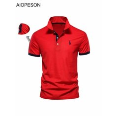 Поло спортивное AIOPESON, размер 3XL, красный