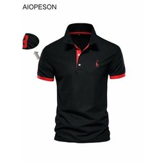 Поло спортивное AIOPESON, размер 3XL, черный