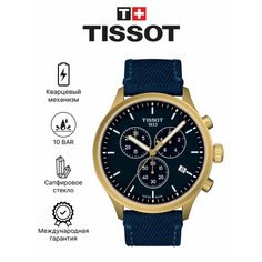 Наручные часы TISSOT T-Classic, синий/золотистый