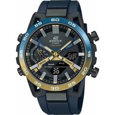 Наручные часы CASIO Edifice, черный, синий, золотой