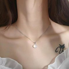 Колье Стайл Групп, длина 40 см, серебристо-белый