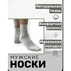 Носки , комплект, 10 пар, 10 уп., размер 29, светло-серый Нет бренда
