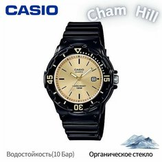 Наручные часы CASIO, черный, золотой, желтый