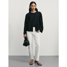 Джинсы Zarina straight cropped, размер M (RU 46), белый