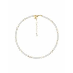 Колье Strekoza Collection, жемчуг пресноводный культивированный, ракушка, длина 40 см, белый/золотой