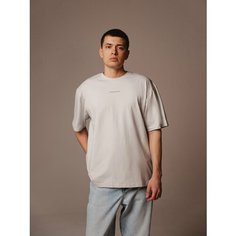 Футболка ample gamma базовый гардероб, размер M, светло-серый