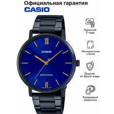 Наручные часы CASIO Collection, черный, синий, золотой
