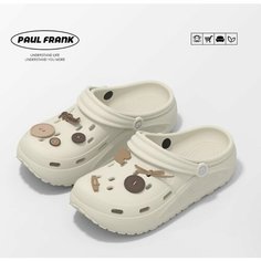 Сабо Paul Frank, размер 40-41, бежевый, белый