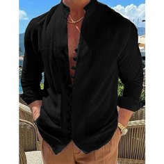 Рубашка , размер 3XL, черный Нет бренда