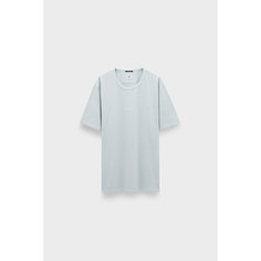 Футболка C.P. COMPANY 24/1 jersey logo t-shirt, размер 50, голубой