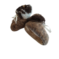 Пинетки Wool Lamb, размер 21, оранжевый, коричневый, белый
