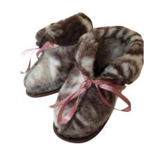 Пинетки Wool Lamb, размер 12, коричневый/серый