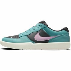 Кроссовки NIKE Nike SB Force 58, полнота F, размер 7.5 US, черный/голубой