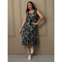 Сарафан BUY-TEX.RU сарафан женский летний, размер 56, черный
