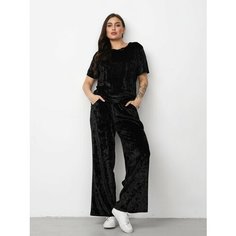 Футболка BUY-TEX.RU женская, велюровая, размер 58, черный