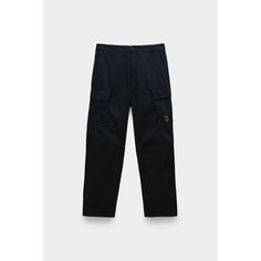 Брюки карго C.P. COMPANY stretch sateen loose cargo pants, размер 48, cиний