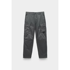 Брюки карго C.P. COMPANY stretch sateen loose cargo pants, размер 46, серый