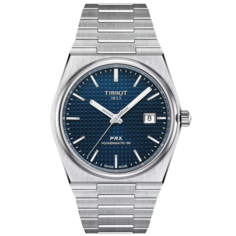 Наручные часы TISSOT PRX, голубой, серебряный