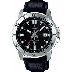 Наручные часы CASIO, серебряный, черный
