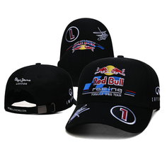 Бейсболка Red Bull Кепка для гонок с логотипом Red Bull, бейсболка для мужчин и женщин, кепка-утконос, летняя вышитая мотоциклетная кепка для мужчин и женщин, размер 53-60, черный (9781)