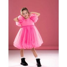 Платье NIkki Bambino новый год, размер 134, розовый