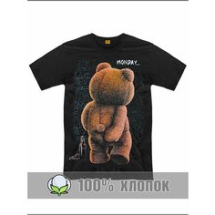 Футболка спортивная RexTex, размер 54, черный