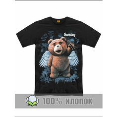 Футболка спортивная RexTex, размер 48, черный