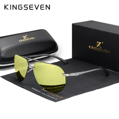 Солнцезащитные очки KINGSEVEN, желтый/зеленый