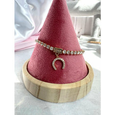 Браслет-цепочка XUPING JEWELRY, фианит, 1 шт., золотистый