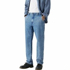 Брюки чинос Levis Men Xx Chino Authentic Straight Pants, размер 34/34, голубой Levis®