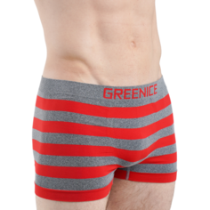 Трусы GREENICE, комплект из 2 шт., размер M/L, серый, красный