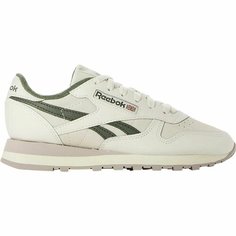 Кроссовки Reebok Classic Leather, полнота F, размер 6,5 US, бежевый