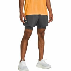 Шорты Under Armour LAUNCH 5 2-IN-1 SHORT, размер XS, серый
