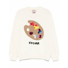 Свитер KidSuper Paint Palette, размер L, , бежевый