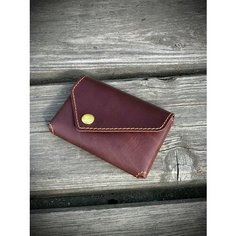 Кошелек viking leather craft, фактура гладкая, коричневый, гладкий
