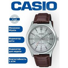 Наручные часы CASIO Collection, серебристый/коричневый