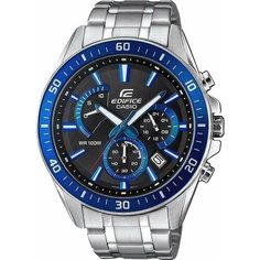 Наручные часы CASIO, синий, серебряный, черный