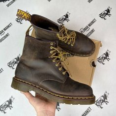 Ботинки берцы Dr. Martens 1460, размер 41 eu / 9 US / 25,5 см, коричневый