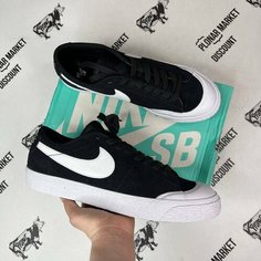 Кеды NIKE SB Zoom Blazer Low XT, размер 44 eu / 10 US / 28 см, черный комбинированный