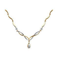 Колье Diamant online, красное золото, 585 проба, бриллиант, длина 50 см., прозрачный