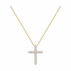 Колье Diamant online, красное золото, 585 проба, фианит, длина 45 см., прозрачный