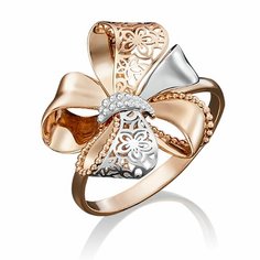 Кольцо Diamant online, красное золото, 585 проба, размер 16.5