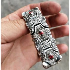 Браслет, серебро, 925 проба, фианит, длина 22 см. Нет бренда